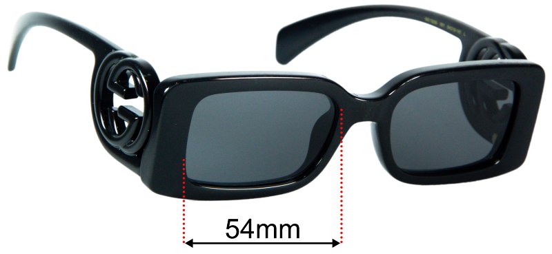 Gucci GG1325S 54mm Replacement Lenses by Sunglass Fix™